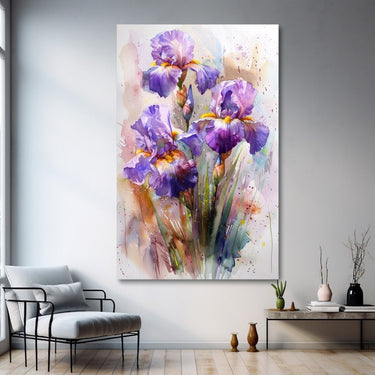 Modern Abstract Painting of Flowers